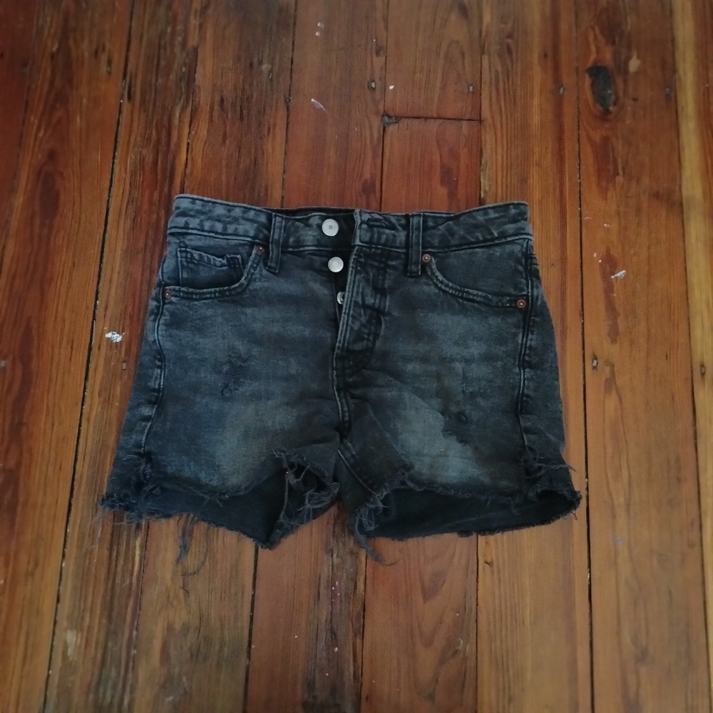 Stylish Black Denim Women's Shorts